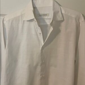 Miller Vestby White Lightweight Button-Up Shirt